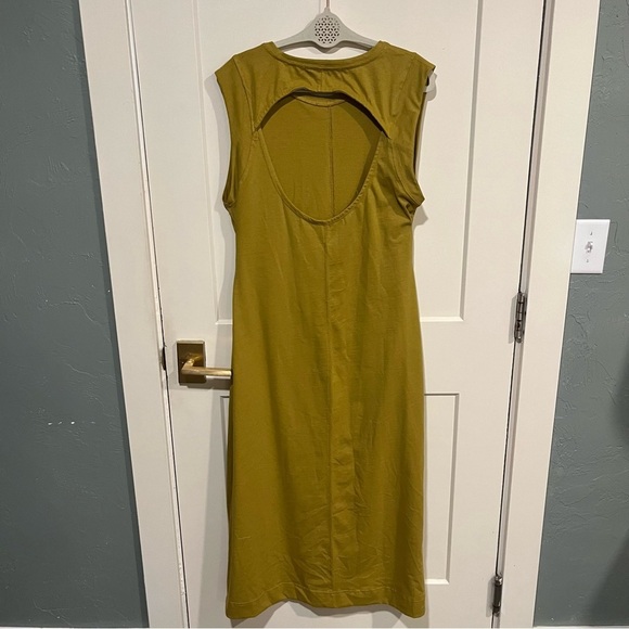Free People Beach Olive Simone Exposed Back Maxi Dress Medium - Picture 3 of 11